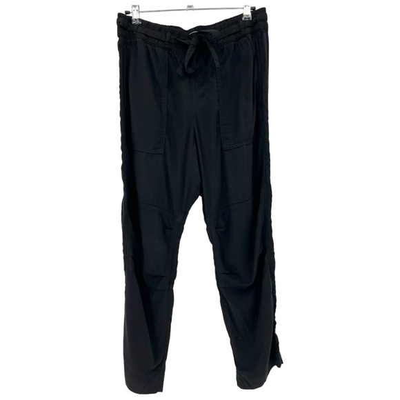 NSF Pull On Drawsting Waist Pant in Black Tencel Rayon Size M - Picture 1 of 10